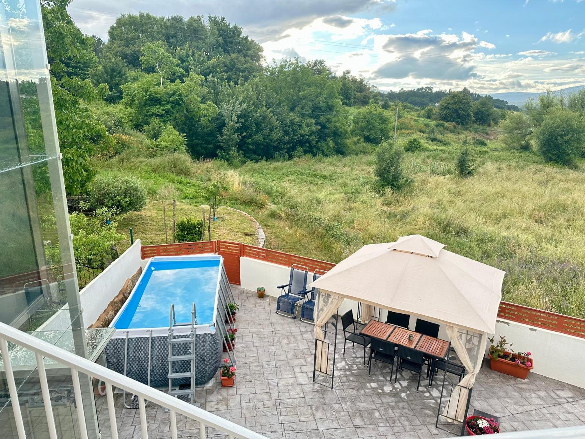 Вилла Casa La Oveja Negra, Con Piscina Padrenda Экстерьер фото